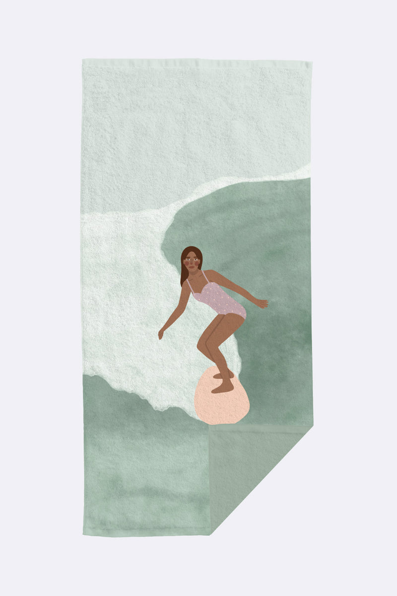 Cotton Beach Towel surfing