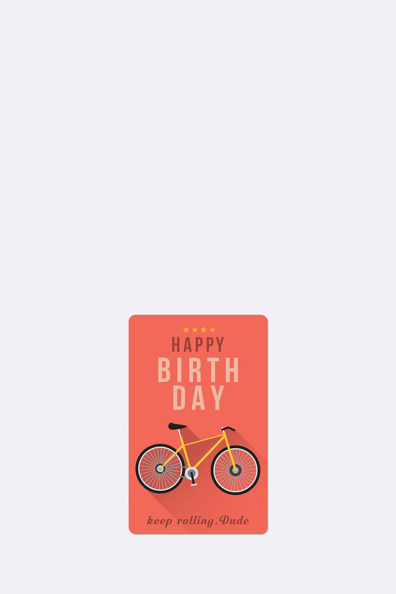 Mini Postkarten - Birthday Bike