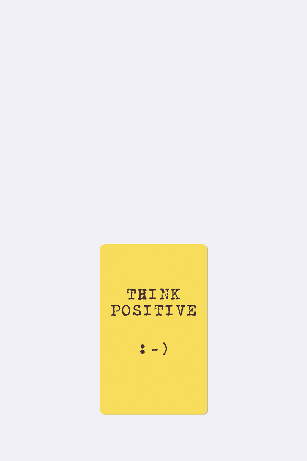 Mini Postkarten Think positive