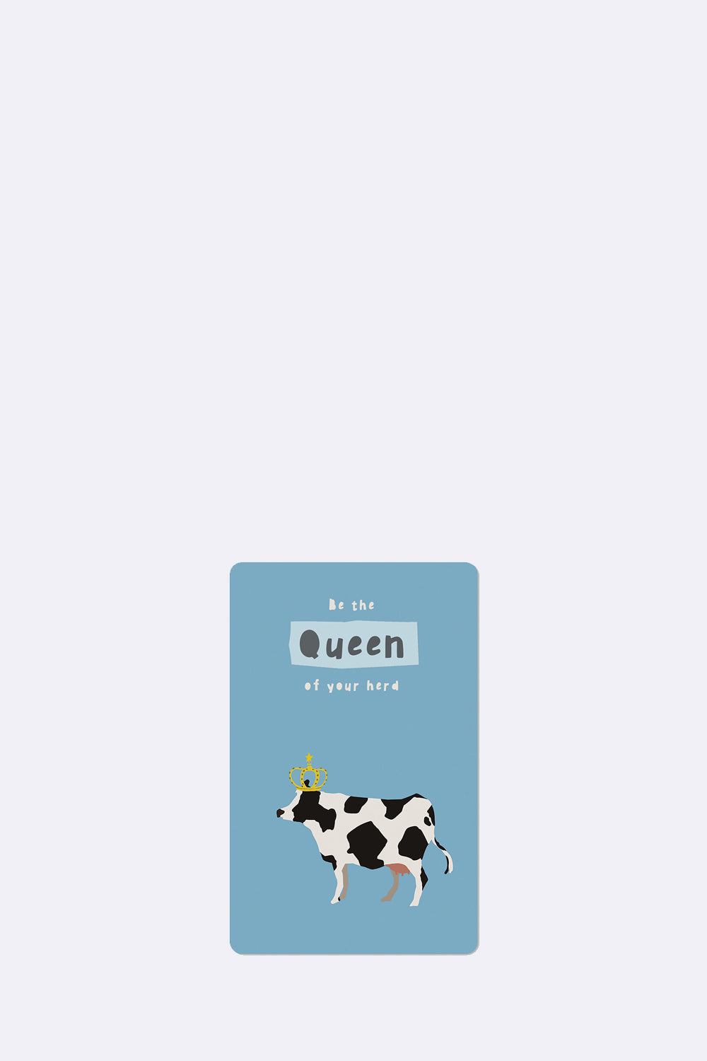 Mini Postkarten - Queen cow