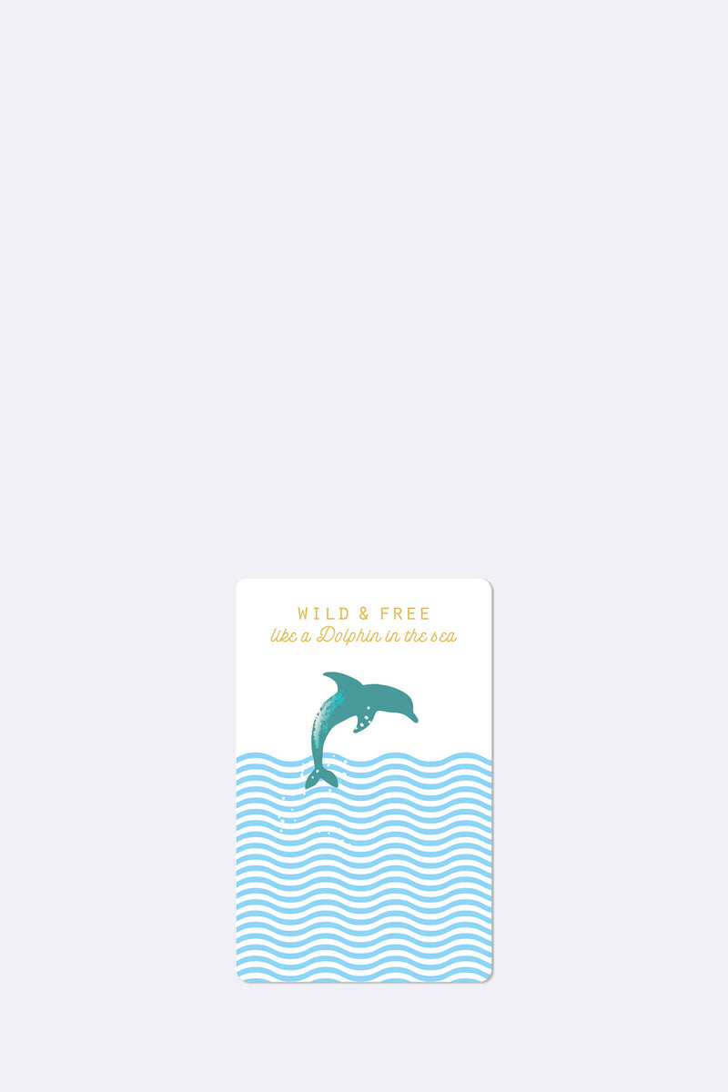 Mini Postkarten - Dolphin