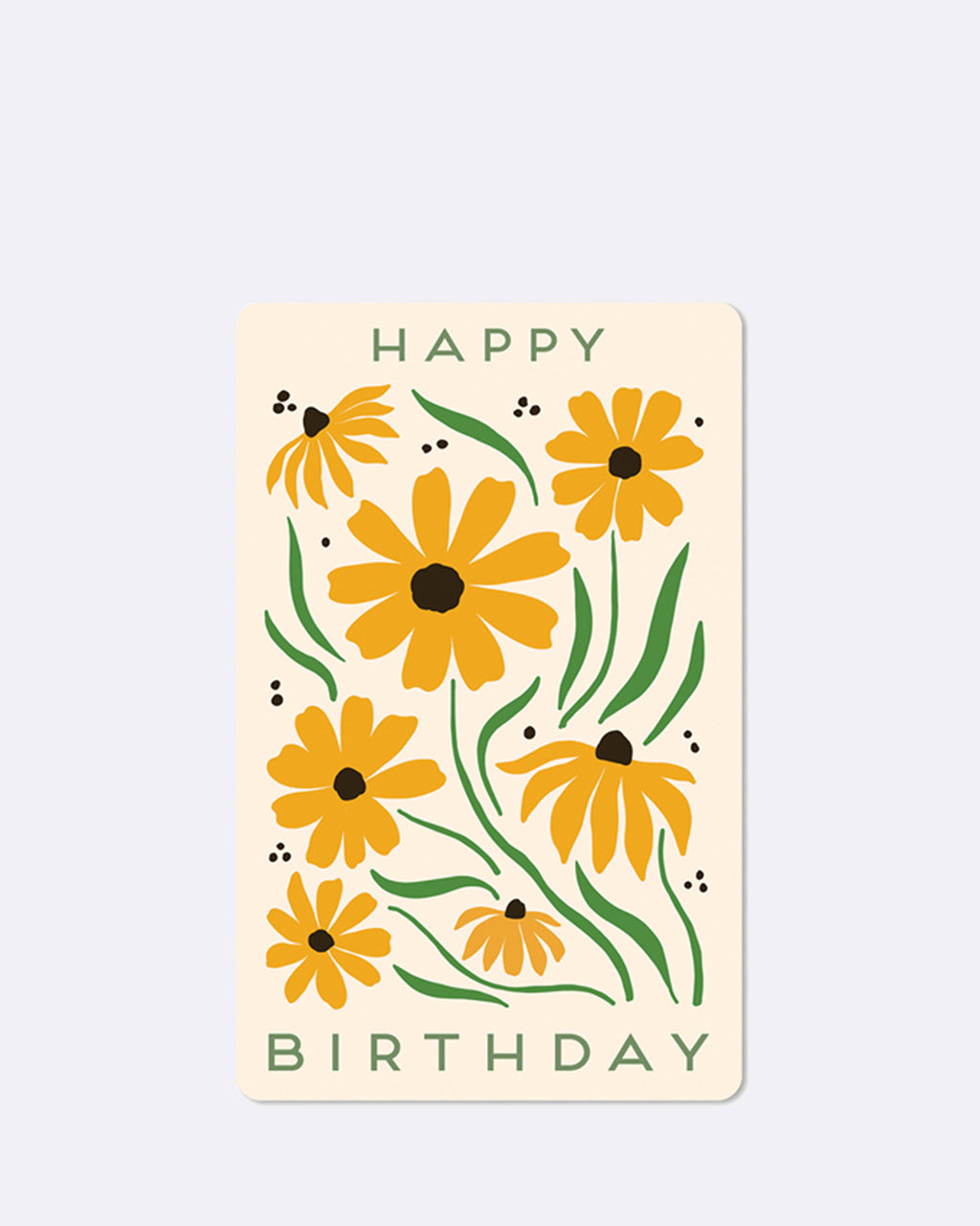 Mini Postkarten - Happy flowery Birthday