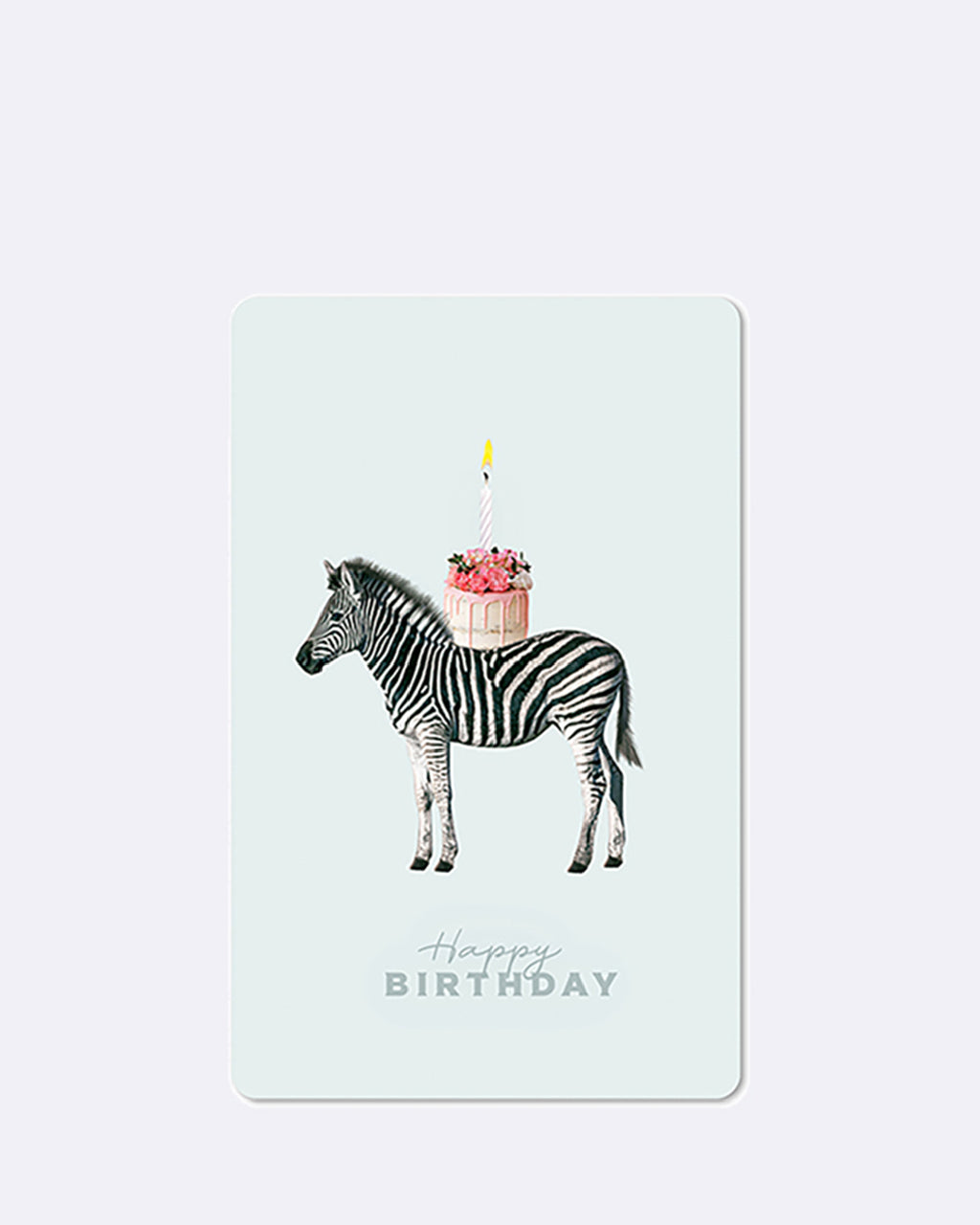 Mini Postkarten - Birthday Zebra