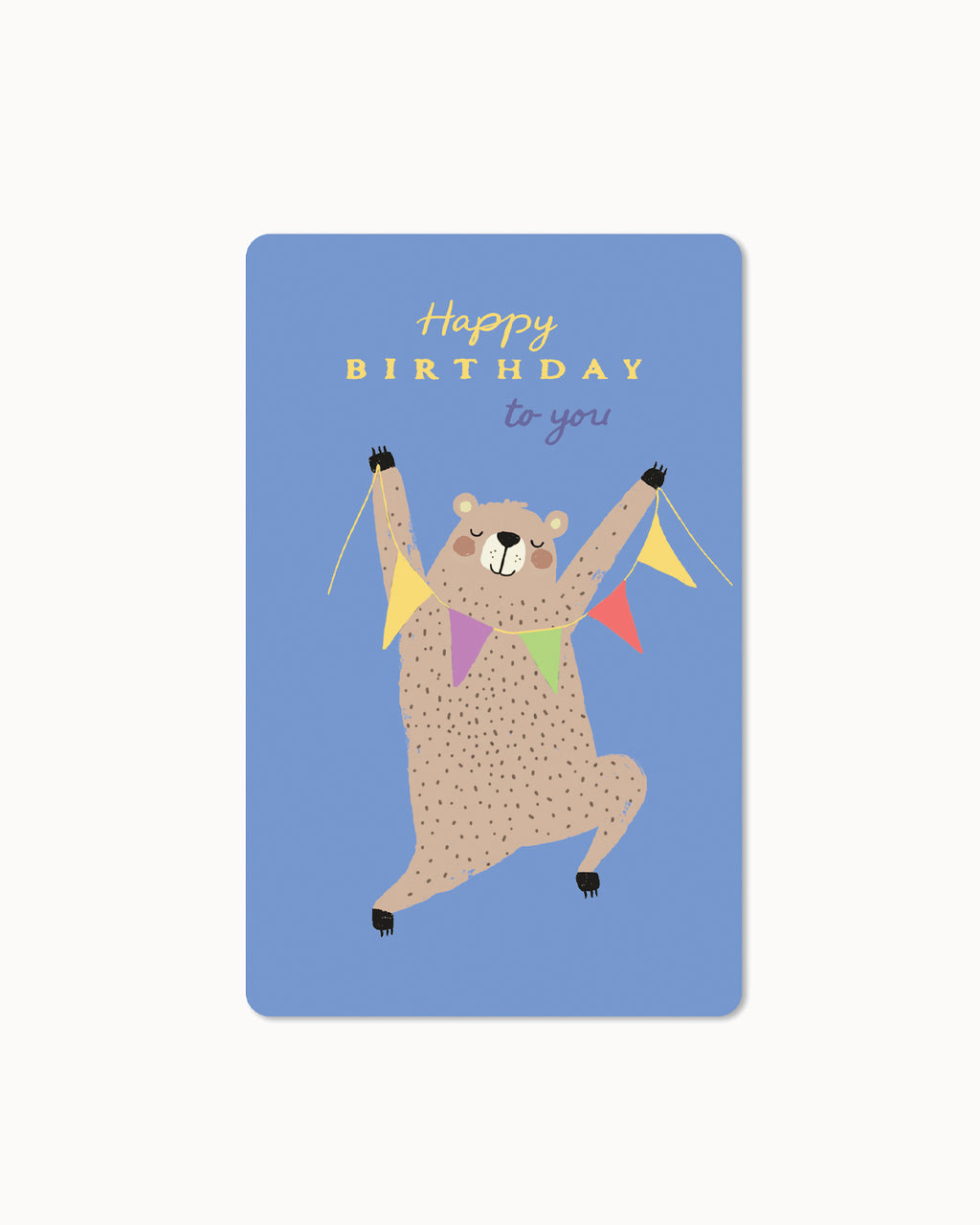 Mini Postkarten - Birthday bear