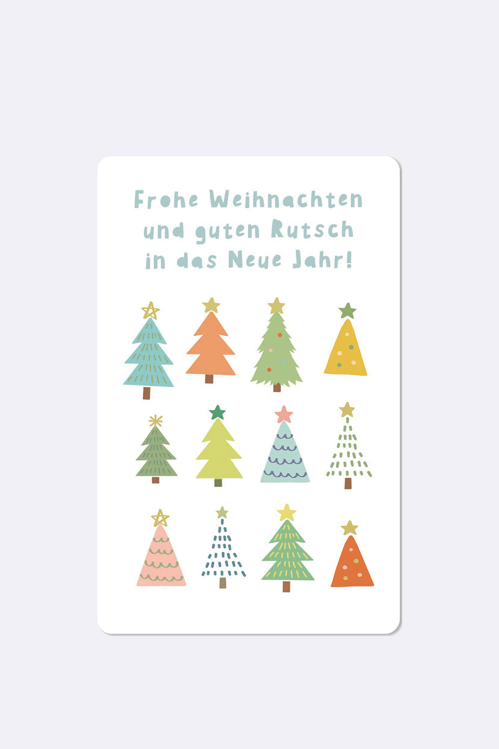 Mini Postkarten Weihnachtsbaum