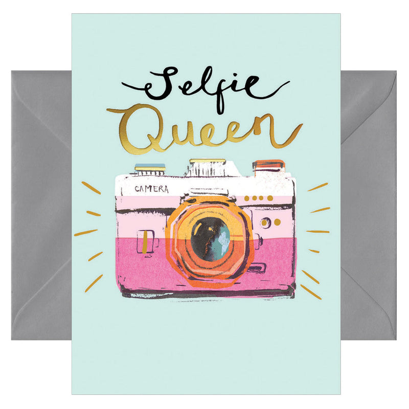 Doppelkarte - Selfie Queen