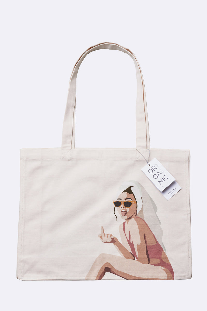 Stofftasche - Jutebeutel - 48 x 14 x 42 cm - 100% Bio-Baumwolle - Organic Cotton Bag Kylie