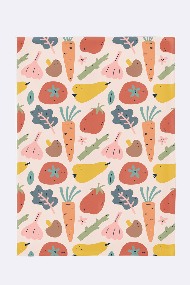 Organic Kitchen Towel veggies