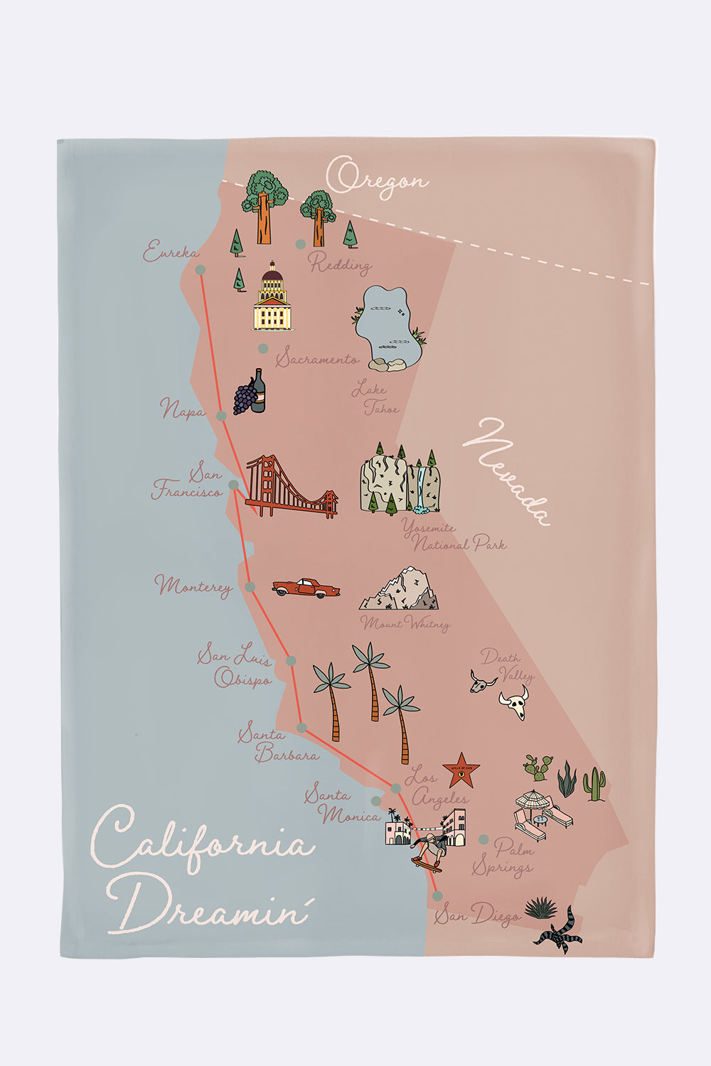 Organic Kitchen Towel California Dreamin'